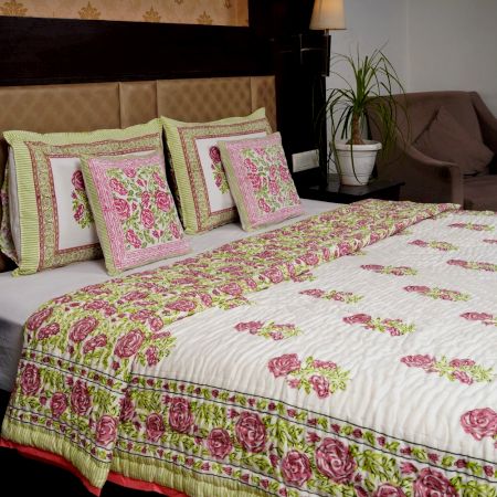 Rose Garden Jaipuri Quilt